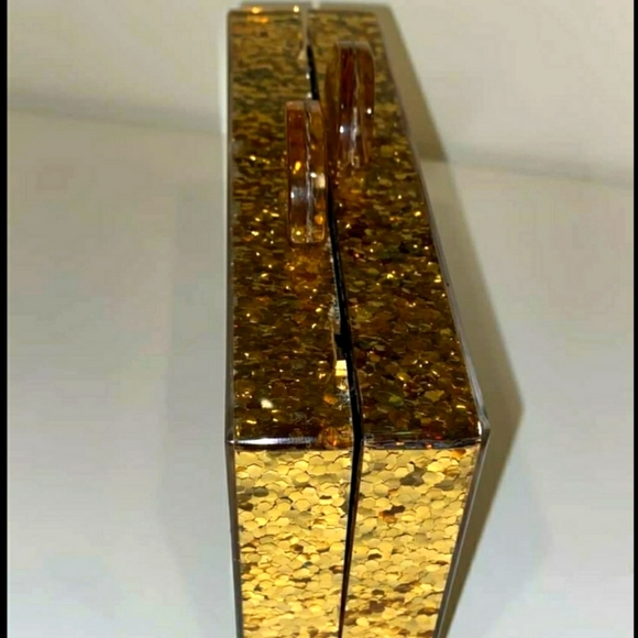 Bari Lynn Girl's Cheers Acrylic Box Clucth Bag - Picture 6 of 7